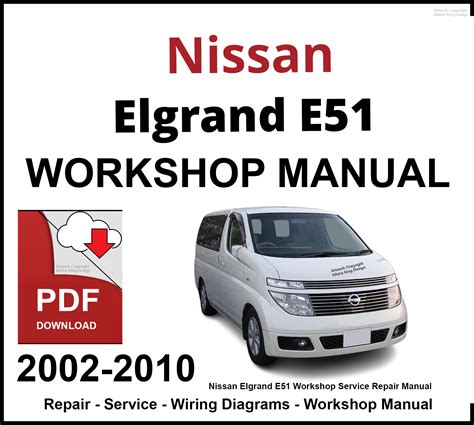 NISSAN ELGRAND MANUAL ENGLISH E51 Ebook Epub