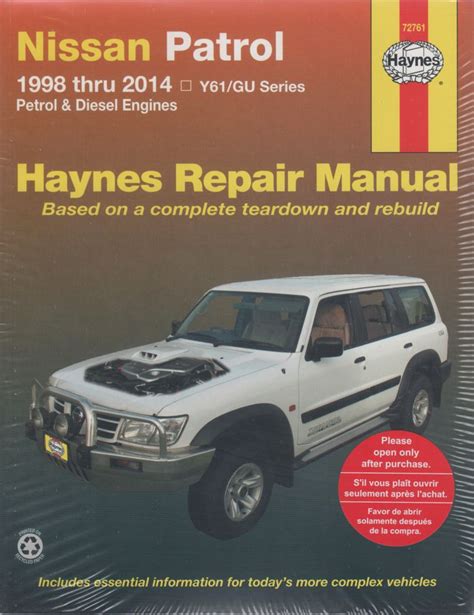 NISSAN PATROL GRY61 PDF SERVICE REPAIR WORKSHOP MANUAL 1998 Reader