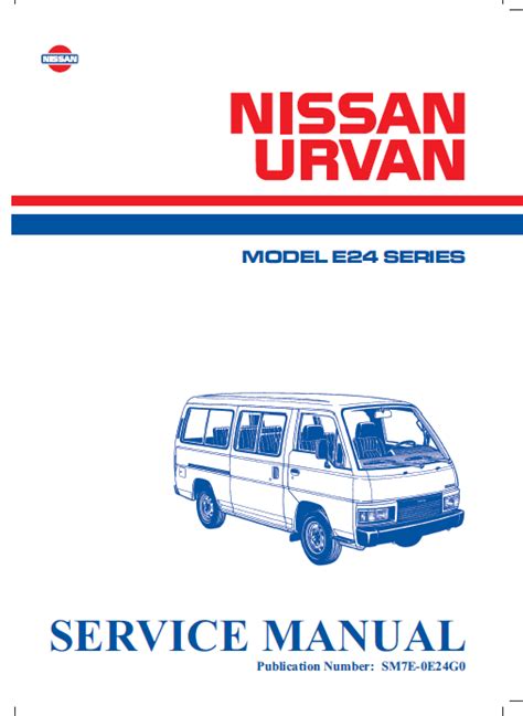 NISSAN URVAN E24 SERVICE MANUAL Ebook Reader