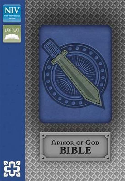 NIV Armor of God Bible Leathersoft Blue Silver Doc