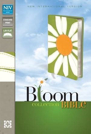 NIV Bloom Collection Bible Imitation Leather Green White Red Letter Edition Reader