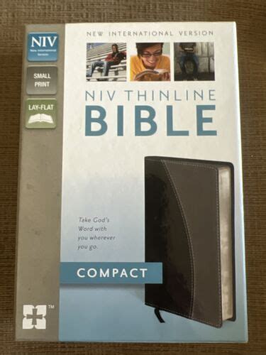 NIV Compact Thinline Bible Charcoal Kindle Editon