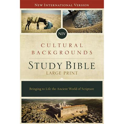 NIV Cultural Backgrounds Study Bible Leathersoft Tan Red Letter Edition Bringing to Life the Ancient World of Scripture Reader