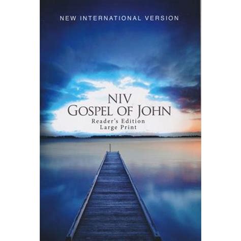 NIV Gospel of John Reader s Edition Large Print Paperback Kindle Editon