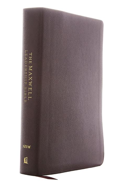 NIV Maxwell Leadership Bible 3rd Edition Premium Bonded Leather Burgundy Comfort Print Reader