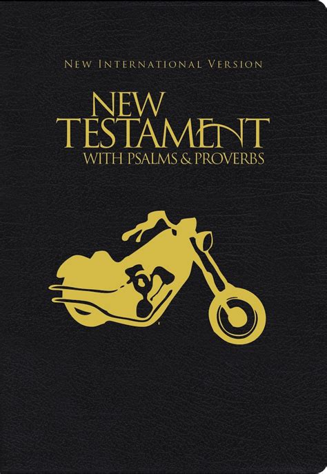 NIV New Testament with Psalms and Proverbs Pocket-Sized Paperback Black Motorcycle PDF