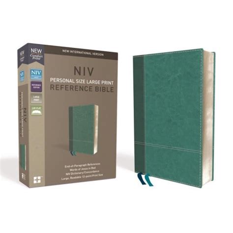 NIV Personal Size Reference Bible Large Print Leathersoft Blue Red Letter Edition Comfort Print Epub