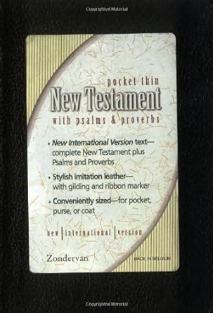 NIV Pocket Thin New Testament With Psalms and Proverbs Doc