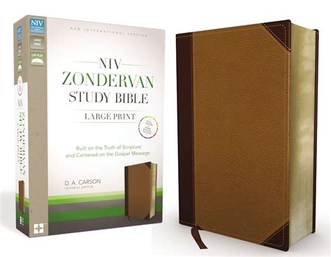 NIV Reference Bible Giant Print Leathersoft Tan Brown Doc