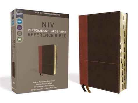 NIV Reference Bible Large Print Imitation Leather Navy Indexed Red Letter Edition Doc