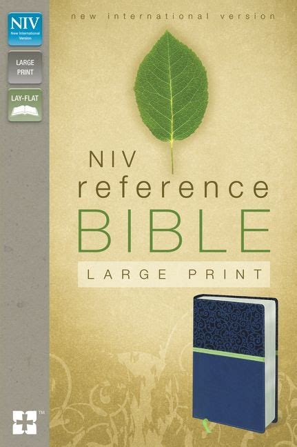 NIV Reference Bible Large Print Leathersoft Blue Green PDF