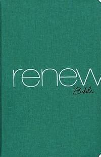 NIV Renew Bible Hardcover Green Linen Refresh Your Heart Soul and Mind Reader