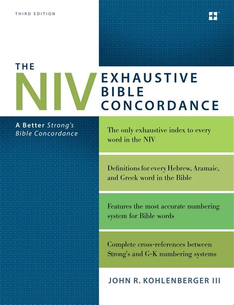 NIV Student Bible Concordance Reader