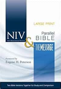 NIV The Message Side-by-Side Bible Large Print Hardcover Two Bible Versions Together for Study and Comparison PDF