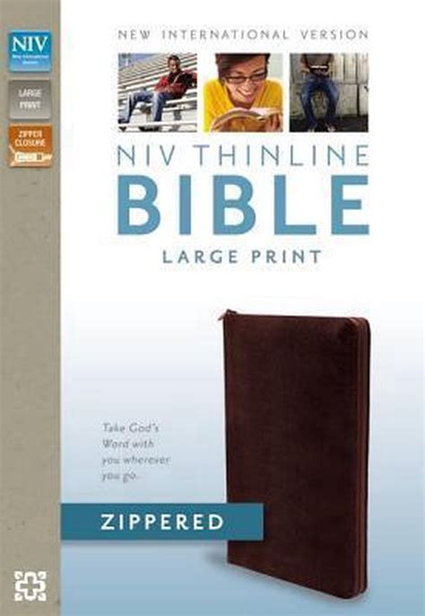 NIV Thinline Zippered Collection Bible Large Print Bonded Leather Burgundy Red Letter Edition PDF