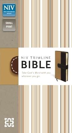 NIV Trimline Bible Imitation Leather Tan Brown Red Letter Edition Kindle Editon