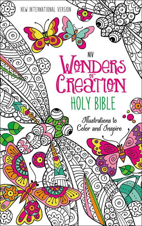 NIV Wonders of Creation Holy Bible Hardcover Illustrations to Color and Inspire Epub