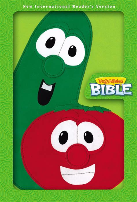 NIrV VeggieTales Bible Leathersoft Green Red Big Idea Books Reader