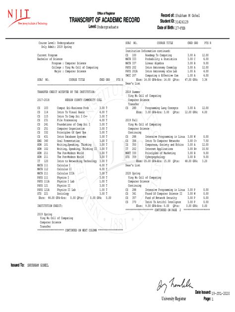 NJIT: Request a Copy of Diploma