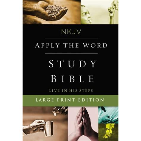 NKJV Apply the Word Study Bible Large Print Hardcover Red Letter Edition Live in His Steps Epub