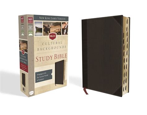 NKJV Cultural Backgrounds Study Bible Leathersoft Brown Indexed Red Letter Edition Bringing to Life the Ancient World of Scripture Kindle Editon