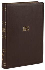 NKJV DARK BROWN Leathersoft GIANT PRINT REFERENCE Bible Doc