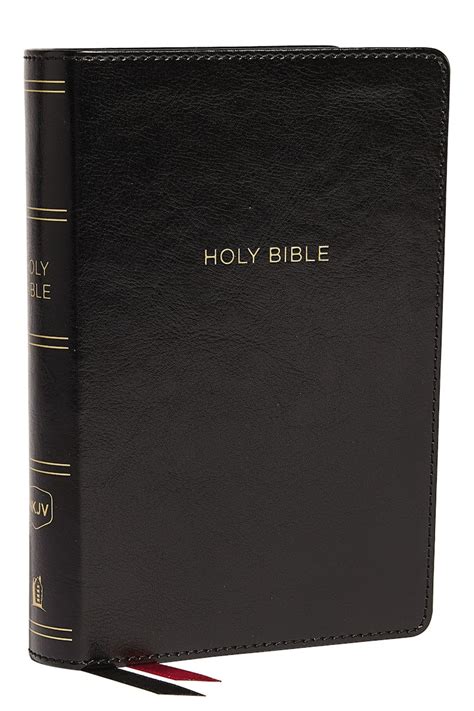 NKJV Deluxe Reference Bible Compact Large Print Leathersoft Black Red Letter Edition Comfort Print PDF