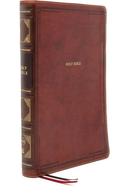 NKJV Deluxe Reference Bible Super Giant Print Leathersoft Brown Red Letter Edition Comfort Print PDF