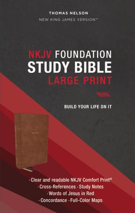 NKJV Foundation Study Bible Leathersoft Brown Indexed Red Letter Edition PDF