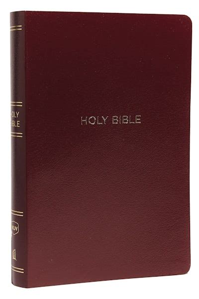 NKJV Reference Bible Center-Column Giant Print Leather-Look Burgundy Indexed Red Letter Edition Comfort Print Doc