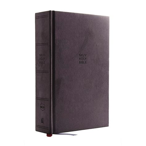 NKJV Single-Column Reference Bible Cloth Over Board Gray Comfort Print Reader