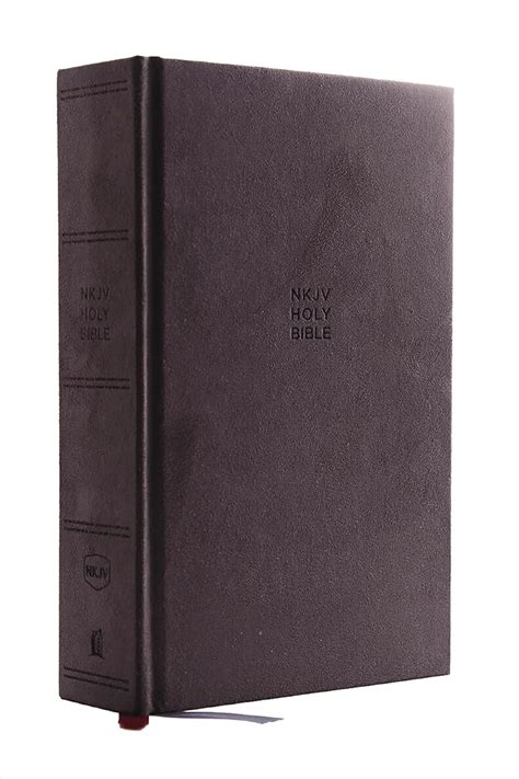 NKJV Single-Column Reference Bible Cloth Over Board Gray Comfort Print Reader