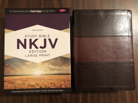 NKJV Study Bible Large Print Bonded Leather Burgundy Large Print Edition Epub