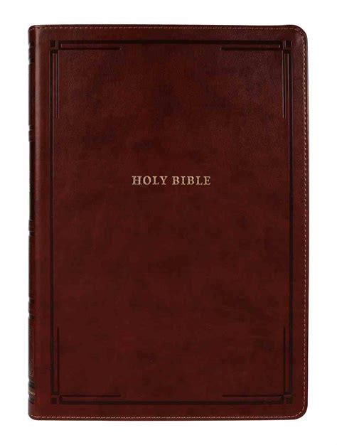 NKJV Ultraslim Reference Bible Leathersoft Brown Indexed Red Letter Edition Kindle Editon