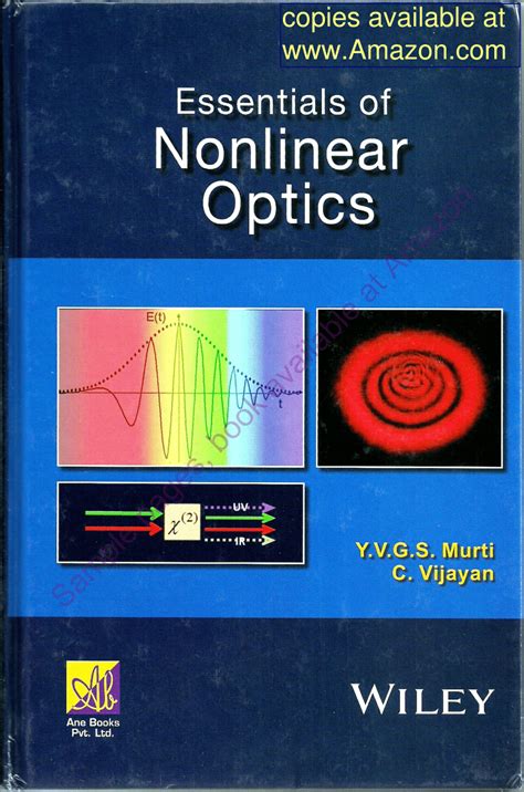 NONLINEAR OPTICS BOYD SOLUTION MANUAL PDF PDF