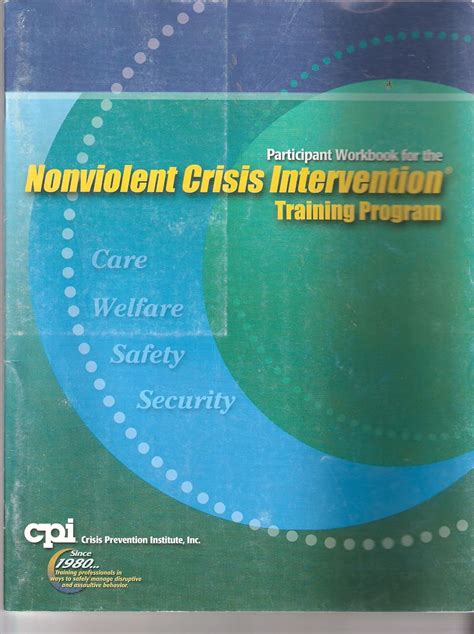 NONVIOLENT CRISIS INTERVENTION PARTICIPANT WORKBOOK Ebook PDF