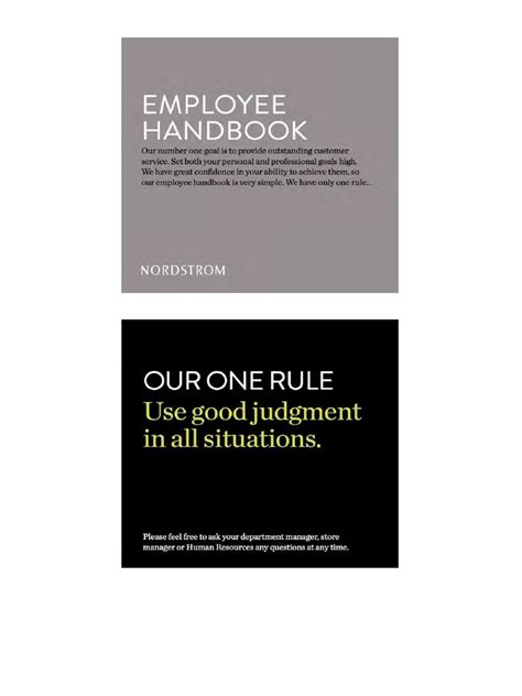 NORDSTROM EMPLOYEE MANUAL Ebook Kindle Editon