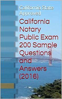 NOTARY QUESTIONS AND ANSWERS CALIFORNIA Ebook Kindle Editon
