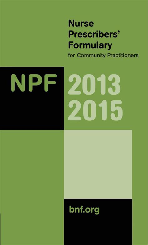 NPF Nurse Prescribers Formulary 1999-2001 Doc