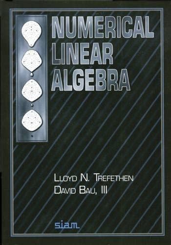 NUMERICAL LINEAR ALGEBRA TREFETHEN BAU SOLUTION MANUAL Ebook PDF