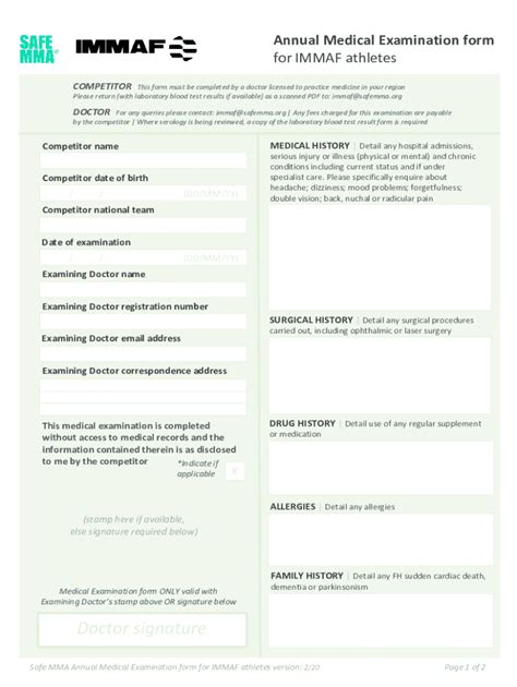 NUS Medical Examination Form with Part I: A Comprehensive 2025 Guide