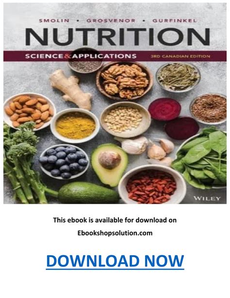 NUTRITION SCIENCE AND APPLICATIONS 3RD Ebook Reader