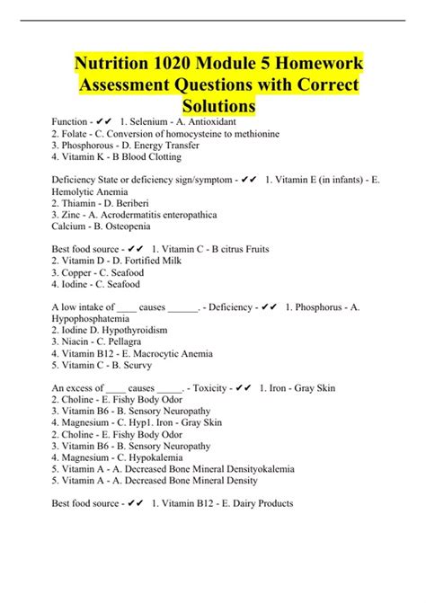 NUTRITION YOUR LIFE SCIENCE HOMEWORK ASSESSMENT ANSWERS Ebook Reader