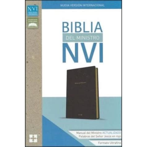 NVI Biblia del Ministro Imit Negro Indice Reader