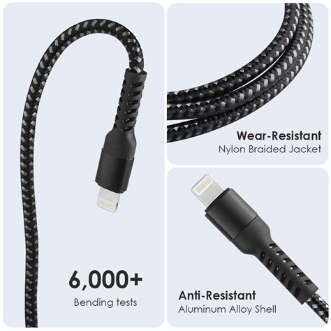 NYLON BRAIDED Charger Cable iPhone Reader