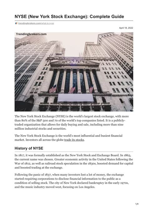 NYSE SA: A Comprehensive Guide to Navigating the Premier Stock Exchange