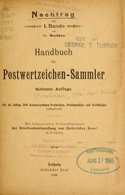 Nachtrag Zum I. Bande Von Dr. Moschkau's Handbuch Fur Postmarken-Sammler Epub