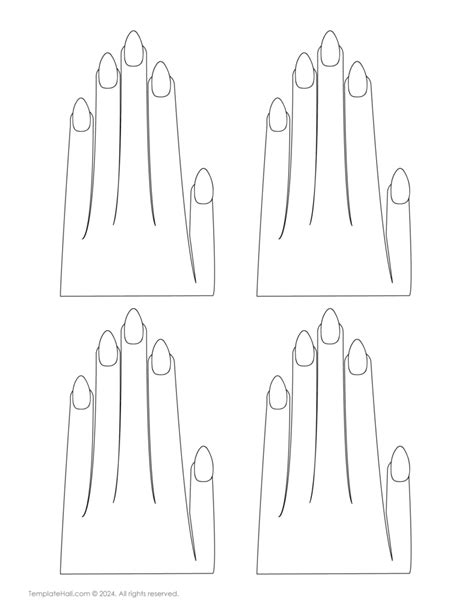 Nail Outline Template