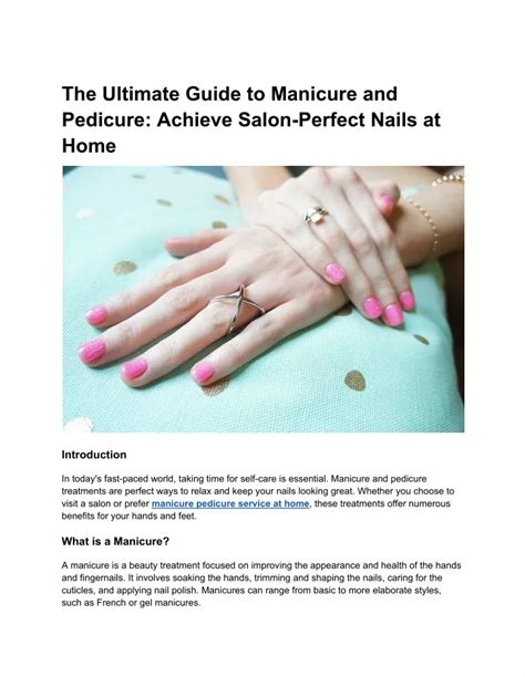 Nail Salon Manteca CA: The Ultimate Guide to a Perfect Manicure