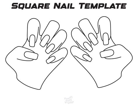 Nail Template Square